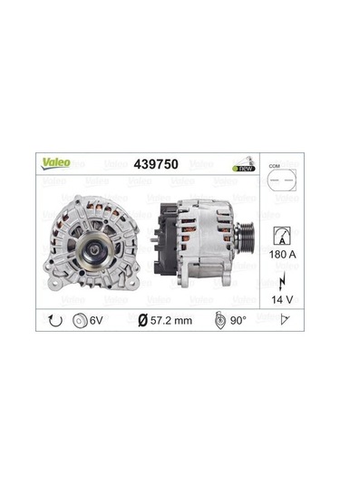 Valeo 439750 Alternatör Vag 06e903023