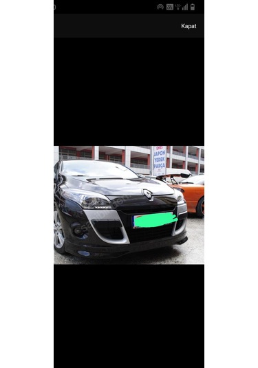 Renault Megane 3 Coupe Ön Tampon Eki Fiber Boyasız