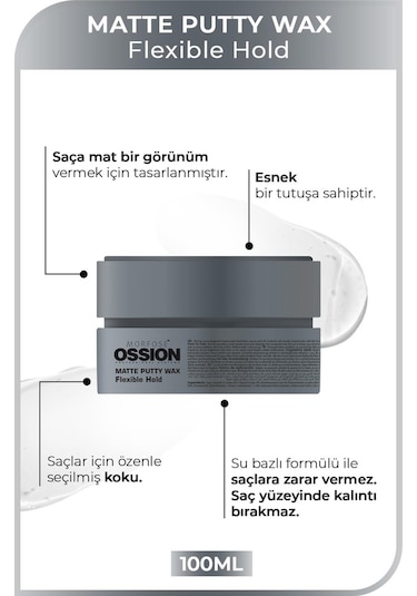 Morfose Ossion Matte Puffy Wax Flexible Hold 100 ML