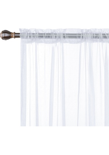 Yuntech01 Beyaz Tül Perde Seti 2 Adet - 100x250 Cm Işık Filtreleyici Hafif Oda Dekoru Diğer