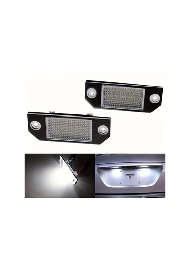 Xuweiwei Ford Focus Mk2 C-max İçin 2 Adet Led Plaka Işığı İki Set Hata Yok 6500k