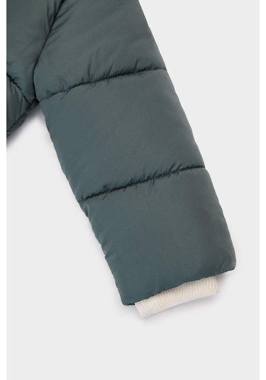 Defacto Erkek Bebek Su Geçirmez Çok Renkli Cepli Şişme Mont C3462a525augr314 Gri