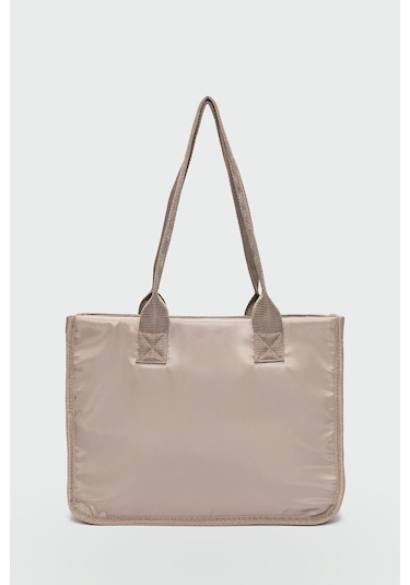 Lora Omuz Çantası Vizon Vizon