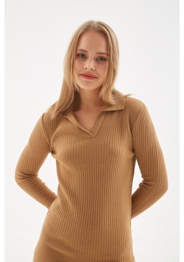Fashion Friends Kadın Elbise 24k0275K1 Camel
