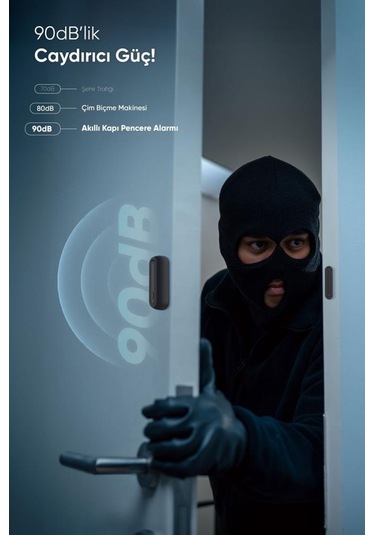 Şımart Akıllı Kapı Ve Pencere Alarmı Wi-fi Kontrollü Ve Yüksek Alarm Sesi
