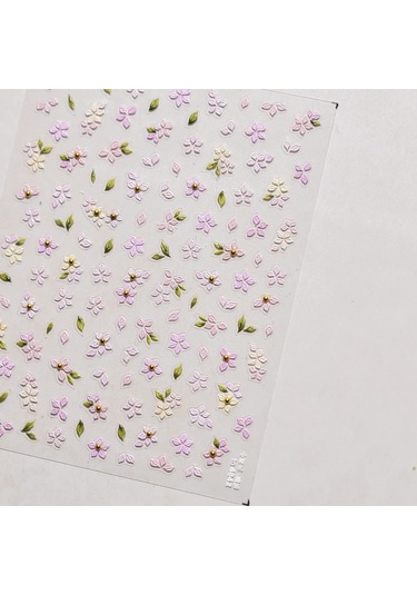 1 Adet 5d Japon Pembe Petal Kabartmalı Nail Art Etiketler Zarif Retro Çiçek Kendinden Yapışkanlı Transfer Tırnak Süslemeleri Çıkartmaları Dıy Çöl Kamuflaj
