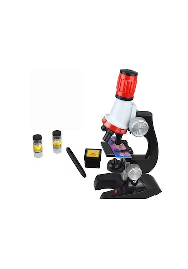 Yenitech Eğitici Microskop Kiti Zoom Led Işıklı 100x 400x 1200x