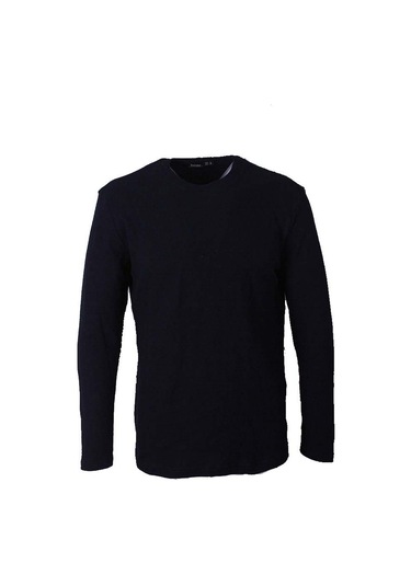 Trender O Yaka Waffle İndigo Erkek Sweatshirt 5073-2 İndigo