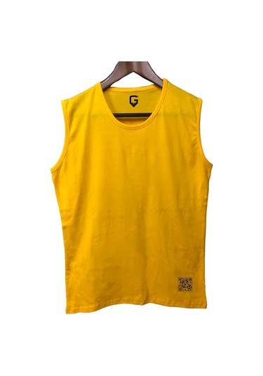 Top Glory Basic Tank Top Kolsuz Sporcu Tshirt (532150253) Sarı
