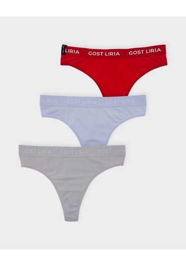 Gost Liria Everyday Kadın String Külot 3 Lü Paket - Çok Renkli Çok Renkli