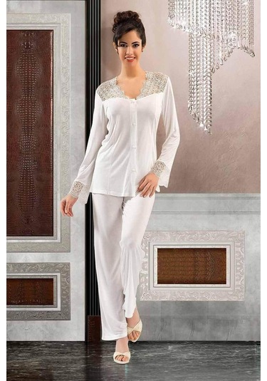 Xses 3001 Kadın Çeyizlik Penye 6'lı Takım-ekru Ekru