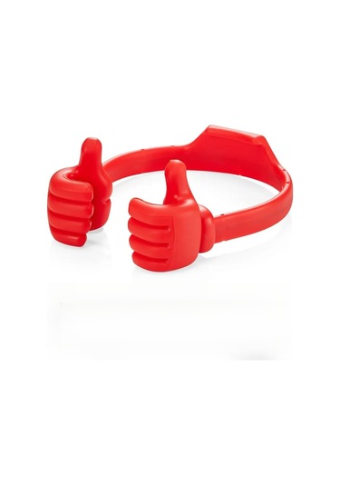 Gajeena Küçük Taşınabilir Abs Parmak Tipi Telefon Tutucu - Sabit Ve Kırılmaya Dayanıklı - 7 İnç Altı Telefon Ve Tabletler İçin Uyumlu Kırmızı