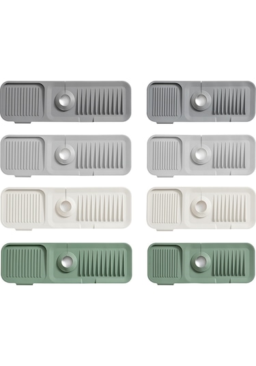 Springsun Pratik Ve Dayanıklı Silikon Lavabo Altlığı - Su Sıçrama Önleyici, Uzun Ömürlü Mutfak Paspası Siyah