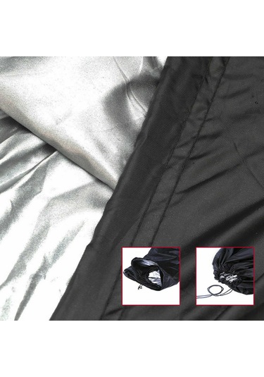 Yaozixa Barbekü Mangal Koruması S Boyutu - Su Ve Toz Dayanıklı 190t Polyester Örtü, Rüzgar Engeli İçin Telli Tabanlı Siyah Çok Renkli