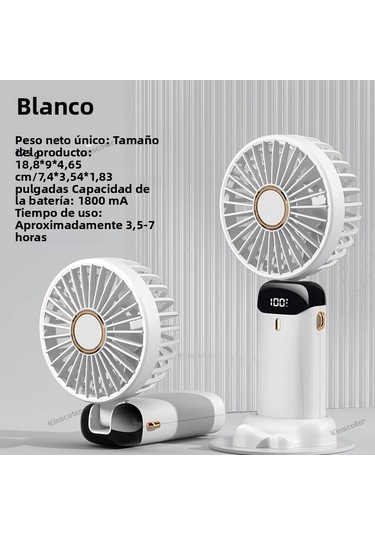 Taşınabilir Usb El Tipi Vantilatör Ekran Ve Telefon Tutucu Beyaz,