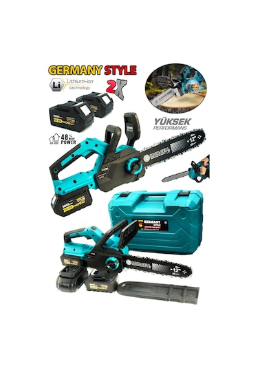 Germany Style 99880VFX Çift Akülü 8000 Mah Ağaç Kesme Makinesi