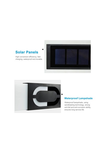 S6012-6 Güneş Ev Numarası Işığı Evler Için Led Aydınlatmalı Diğer