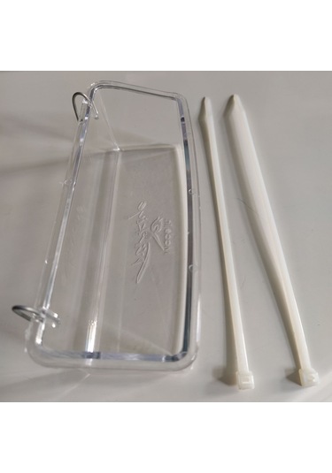 Askılı Şeffaf Tavşan Hamster Ginepig Yemliği 15 CM