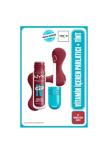 Lıp I.v. Vitamin İçeren Parlatıcı + Tint - 07 Bubblegum Burst 07 Blushing Blush