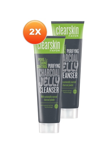 Avon Clearskin Pore Shine Gözenek Ve Parlaklık Kontrolü İçin Yüz Temizleme Jeli 2 x 100 ML