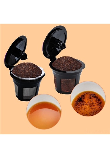 Pazly Yeniden Kullanılabilir Keurig K-cup Filtreleri - 100 Adet Beyaz, Doğal Biyobozunur Beyaz