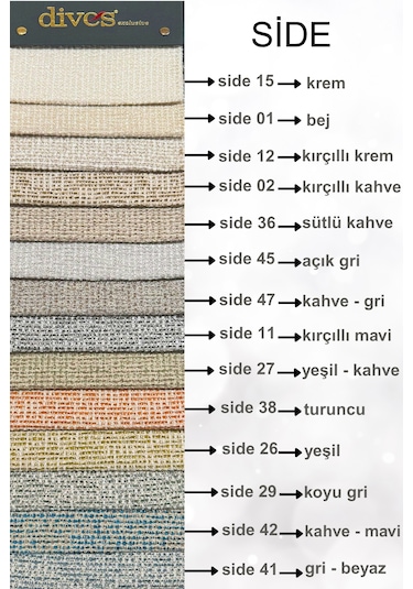 Side Serisi Premium Kalite Silinebilir Dokuma Döşemelik Kumaş Bej