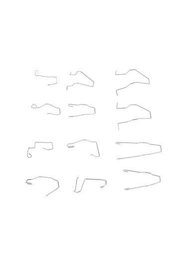 Reedark 12 Adet Paslanmaz Çelik Oto Far Sıkma Kıskaçları - H1/h3/h4/h7 Uyumlu Evrensel Far Ampul Tutucu Yaylı Klempler