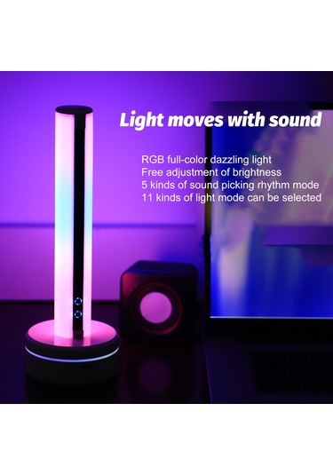 Reedark Rgb Ritimli Led Dekoratif Lamba - Oyun Ve Parti Işıkları Beyaz