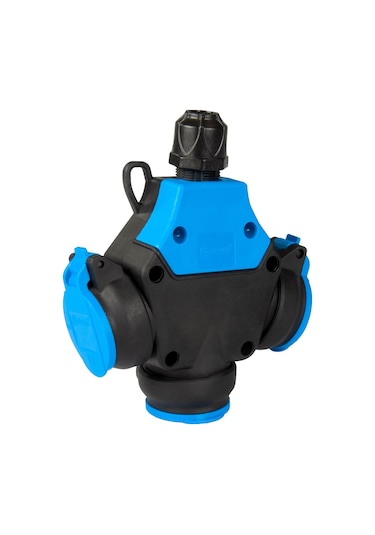Tp Electric 3101-320-0300 Vidalı Bağlantı 16a Kauçuk Üç Yönlü Grup Priz