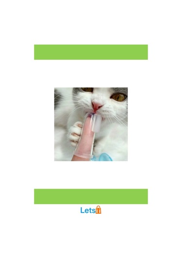 Yumuşak Silikon Kedi Köpek Diş Temizleme Parmağı Fırçası