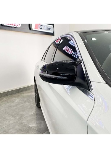 Mercedes W205 C Serisi 2015 Sonrası Batman Yarasa Ayna Kapağı Piano Black Abs Plastik