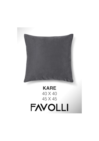 Br Favolli Kadife Dokulu Çakıl Rengi Kırlent Kılıfı Dream Serisi Punch Için Uygun Gizli Fermuar Çakıl