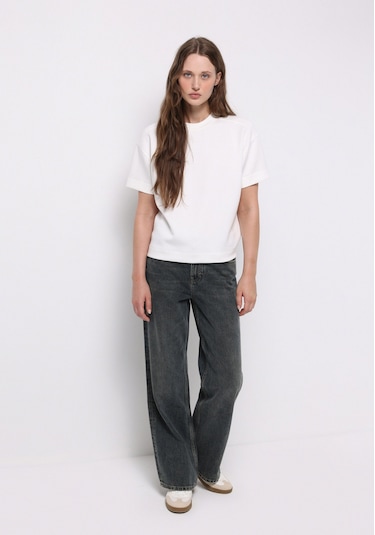 Colins Regular Fit Yüksel Bel Geniş Paça Kadın Koyu İndigo Jean Pantolon Cl1077542 Q1.v1 Dn44672 Denim