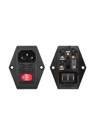 Qingmipy 3d Yazıcı Aksesuarı: Kombine Güç Anahtarı, Sigorta İçerir, 10a 250v, Cr-10 Ve Ender-3 Serileri İçin Uygun, Siyah