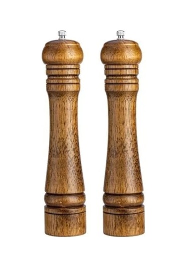 Doğal Ahşap Gövdeli Öğütücü, 27 Cm Açık Ahşap