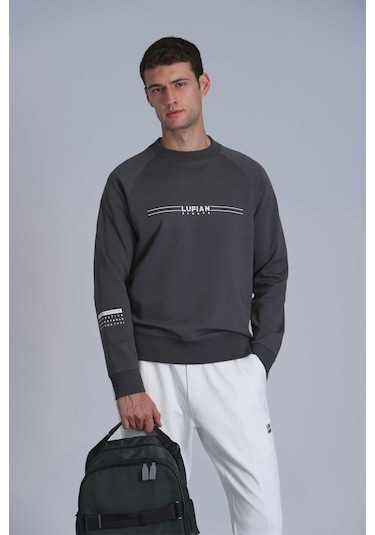 Lufian Erkek Sweat 112030144 Haki Haki