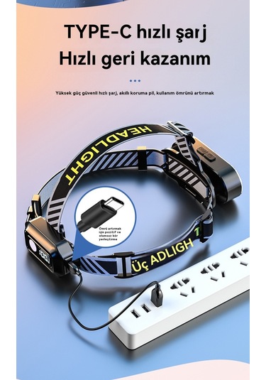 Jian Fan 8led Güçlü Işık Siyah