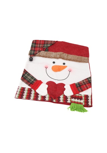 Skycity Noel Dekorasyonu Sandalye Örtüsü - Yumuşak Kumaş, 52x47cm, Noel Tema Desenli, Ev Dekorasyonu Diğer