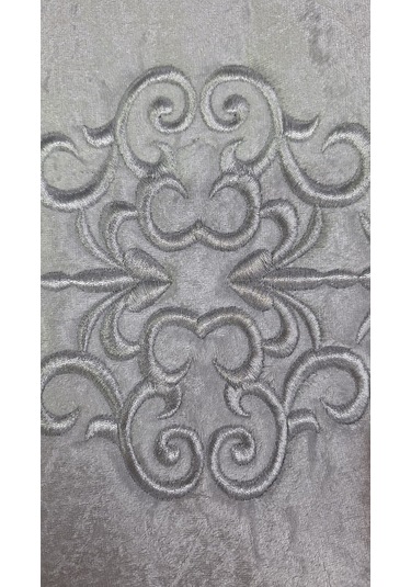 Laura Kadife Gold Nakışlı Hurç Küçük Boy 30x35x15 Cm Söz Çeyizlik Nişan Düğün Gelin Bohçası Gri