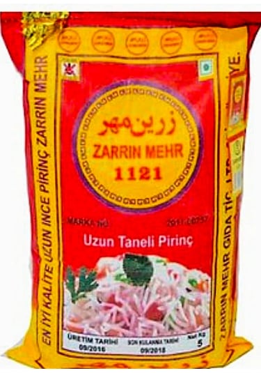 Zarrin Mehr 1121 Uzun Taneli Pirinç 10 KG