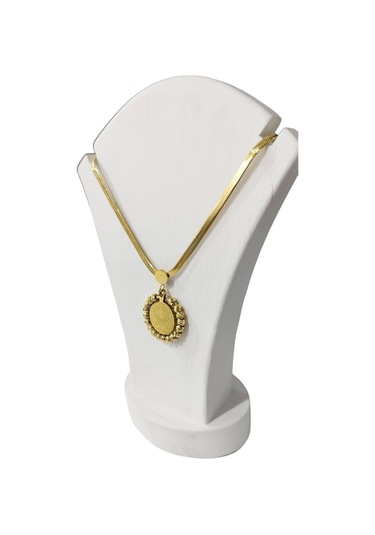 Kadın Dorikalı Tuğra Altın Renk 316l Çelik Kolye Çelik