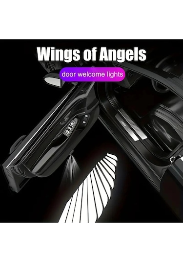 Araba Kapı Led Işık Araba Kapı Işığı Wings Melek Kanadı Led Tek Kapı Garantili