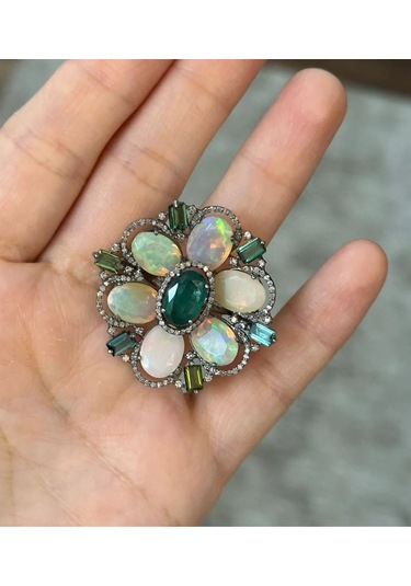 Allahverdi Türkmen Zümrüt Opal Yüzük 131