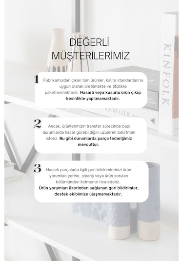 Nilamu Beyaz 65 Cm Kitaplık, Metal Aksamlı, Organizer, Ofis, Ev, 65 170 34 Cm Beyaz