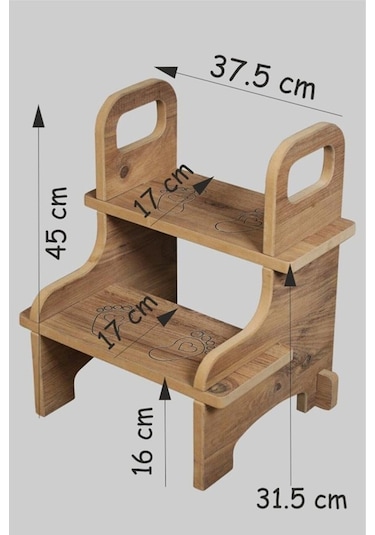 Basamak Tabure Çocuk Bebek Banyo Wc Lavabo Merdiven Yükseltici