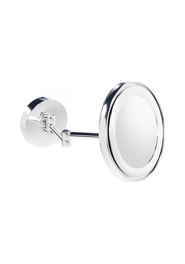 Banyo Makyaj Aynası, Led Işıklı Gün Işığı , Cnv, Çiftkol, Ip44, Büyüteçli 3x - Krom Krom