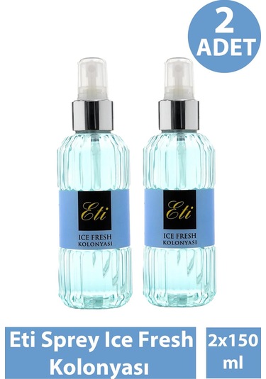 Eti Sprey Ice Fresh Kolonyası 150 Ml 2 Adet