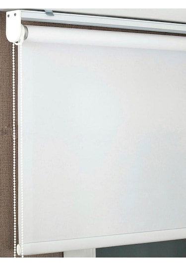 Kalın Ithal , Ekru Mat Beyaz Zebra Stor Perde , Güneşlik Perde Etek Düz, Alüminyum Kasa,metal Ayak Ekru