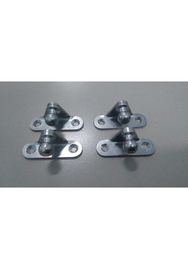 Paslanmaz 316 4 Adet Braket Bağlantı Aparatı Amortisör-dolap Krom