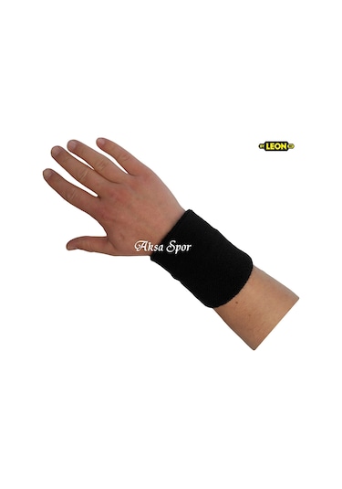 Sporcu Havlu El Bilekliği 2 Adet Havlu Bileklik Beyaz - Siyah